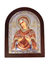 Adorno Italiano de Prata ícone Nossa Senhora das Dores Colorido 17 cm x 22,5 cm-TerraCotta Arte Sacra