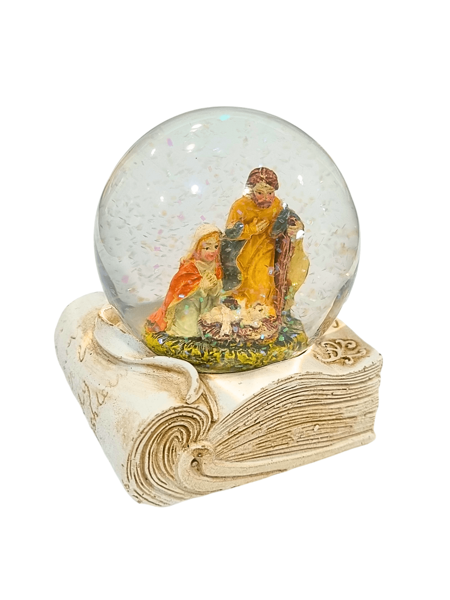 Globo de Natal Sagrada Família Livro 8 cm-TerraCotta Arte Sacra