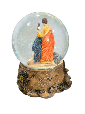 Globo de Natal Sagrada Família com Música 15 cm-TerraCotta Arte Sacra