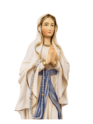 Imagem Italiana em Madeira Nossa Senhora de Lourdes 20 cm-TerraCotta Arte Sacra