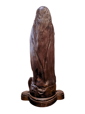 Imagem de Nossa Senhora Aparecida Fac-Símile em Madeira com Manto Coroação 45 cm-TerraCotta Arte Sacra