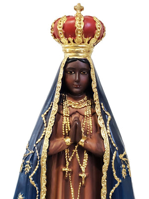 Imagem de Nossa Senhora Aparecida de Resina 30 cm-TerraCotta Arte Sacra