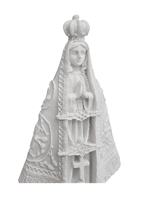 Imagem de Nossa Senhora Aparecida em Pó de Mármore 20 cm-TerraCotta Arte Sacra