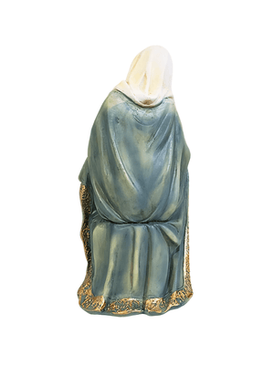 Imagem de Nossa Senhora Sentada com Menino Jesus em Resina 20 cm-TerraCotta Arte Sacra