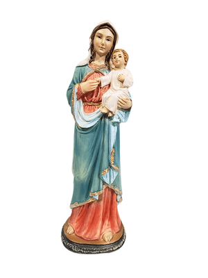 Imagem de Nossa Senhora com Menino Jesus em Resina 20 cm-TerraCotta Arte Sacra