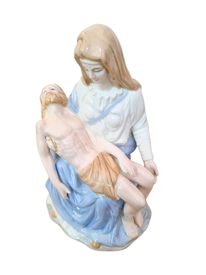 Imagem de Nossa Senhora da Piedade de Porcelana 20 cm-TerraCotta Arte Sacra