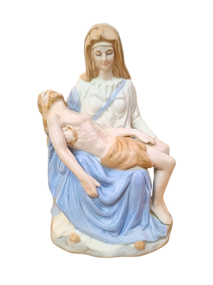 Imagem de Nossa Senhora da Piedade de Porcelana 20 cm-TerraCotta Arte Sacra