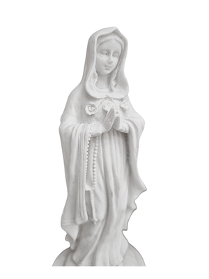 Imagem de Nossa Senhora da Rosa Mística em Pó de Mármore 15 cm-TerraCotta Arte Sacra