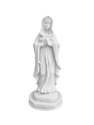 Imagem de Nossa Senhora da Rosa Mística em Pó de Mármore 15 cm-TerraCotta Arte Sacra