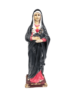 Imagem de Nossa Senhora das Dores em Resina 20 cm-TerraCotta Arte Sacra