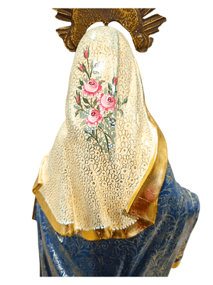 Imagem de Nossa Senhora das Graças com Policromia 40 cm-TerraCotta Arte Sacra