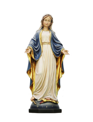 Imagem de Nossa Senhora das Graças de Madeira Italiana 40 cm-TerraCotta Arte Sacra