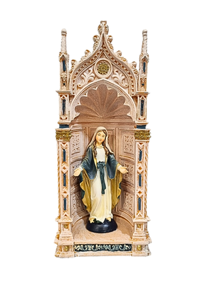 Imagem de Nossa Senhora das Graças em Resina na Capela 20 cm-TerraCotta Arte Sacra