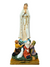 Imagem de Nossa Senhora de Fátima com Pastores em Resina 40 cm-TerraCotta Arte Sacra