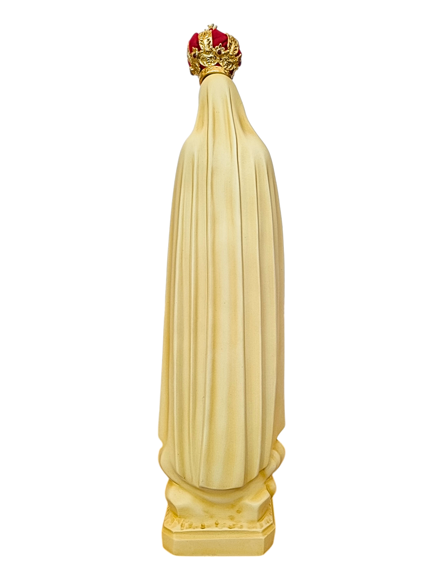 Imagem de Nossa Senhora de Fátima em Pó de Mármore Marfim 45 cm-TerraCotta Arte Sacra