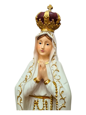 Imagem de Nossa Senhora de Fátima em Resina 30 cm-TerraCotta Arte Sacra