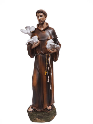 Imagem de São Francisco em Resina 40 cm-TerraCotta Arte Sacra