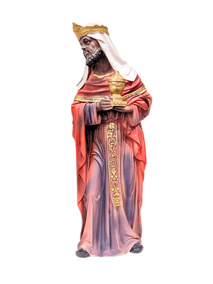 Imagem em Resina Rei Mago Baltazar 30 cm-TerraCotta Arte Sacra