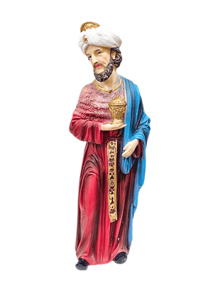 Imagem em Resina Rei Mago Gaspar 30 cm-TerraCotta Arte Sacra