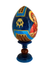 Ovo Russo em Madeira Fabergé Ícone Mãe de Deus de Jerusalém 13 cm-TerraCotta Arte Sacra