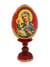 Ovo Russo em Madeira Fabergé Ícone Mãe de Deus de Jerusalém 13 cm-TerraCotta Arte Sacra