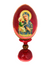 Ovo Russo em Madeira Fabergé Ícone Mãe de Deus de Jerusalém 16 cm-TerraCotta Arte Sacra