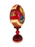 Ovo Russo em Madeira Fabergé Ícone Mãe de Deus de Jerusalém 20 cm-TerraCotta Arte Sacra