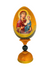 Ovo Russo em Madeira Fabergé Ícone Mãe de Deus de Jerusalém 20 cm-TerraCotta Arte Sacra