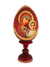 Ovo Russo em Madeira Fabergé Ícone Nossa Senhora de Kazan 13 cm-TerraCotta Arte Sacra