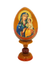 Ovo Russo em Madeira Fabergé ÍconeNossa Senhora do Lírio 13 cm-TerraCotta Arte Sacra