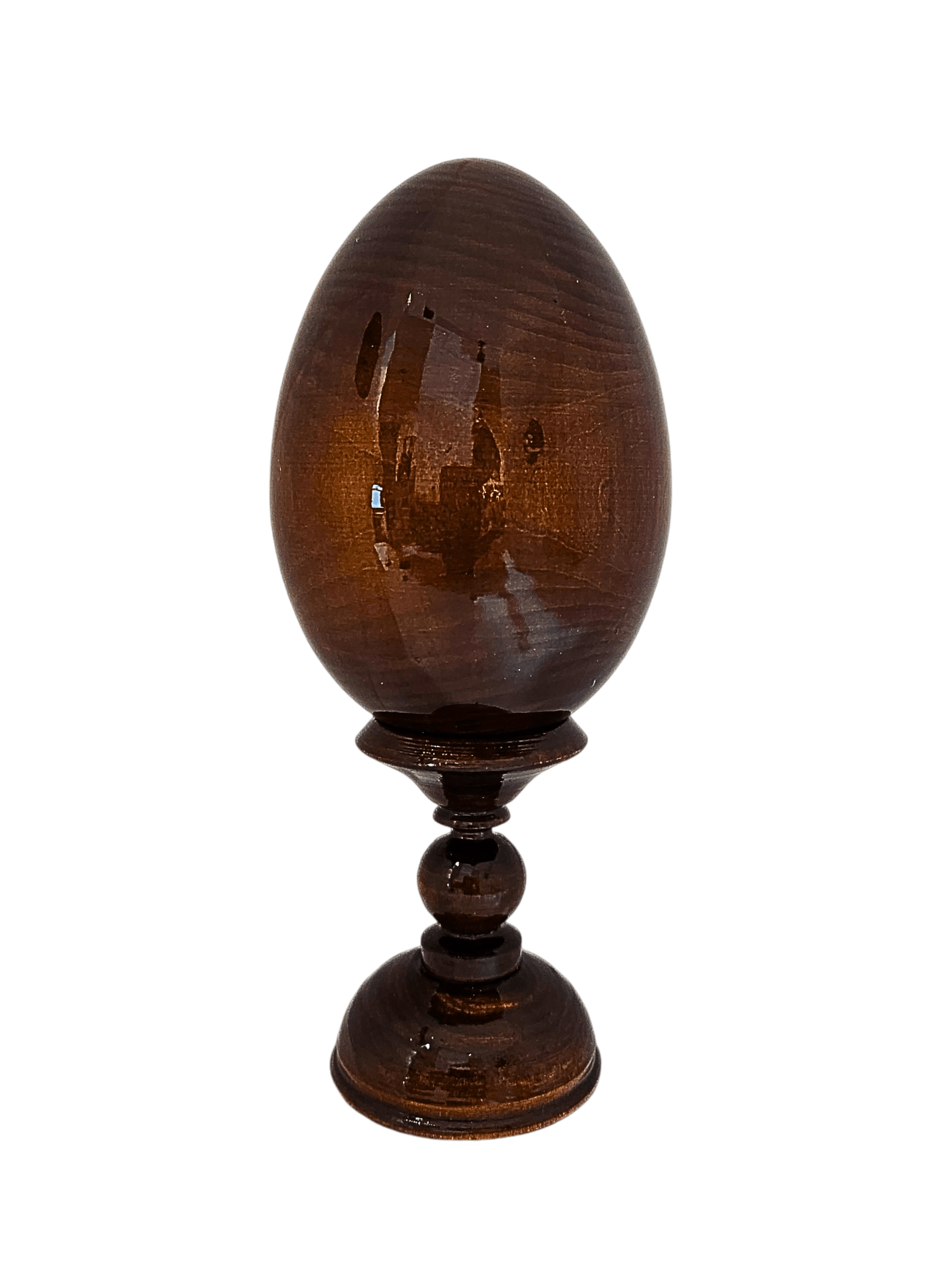 Ovo Russo em Madeira Ícone Mãe de Deus de Jerusalém 16 cm-TerraCotta Arte Sacra