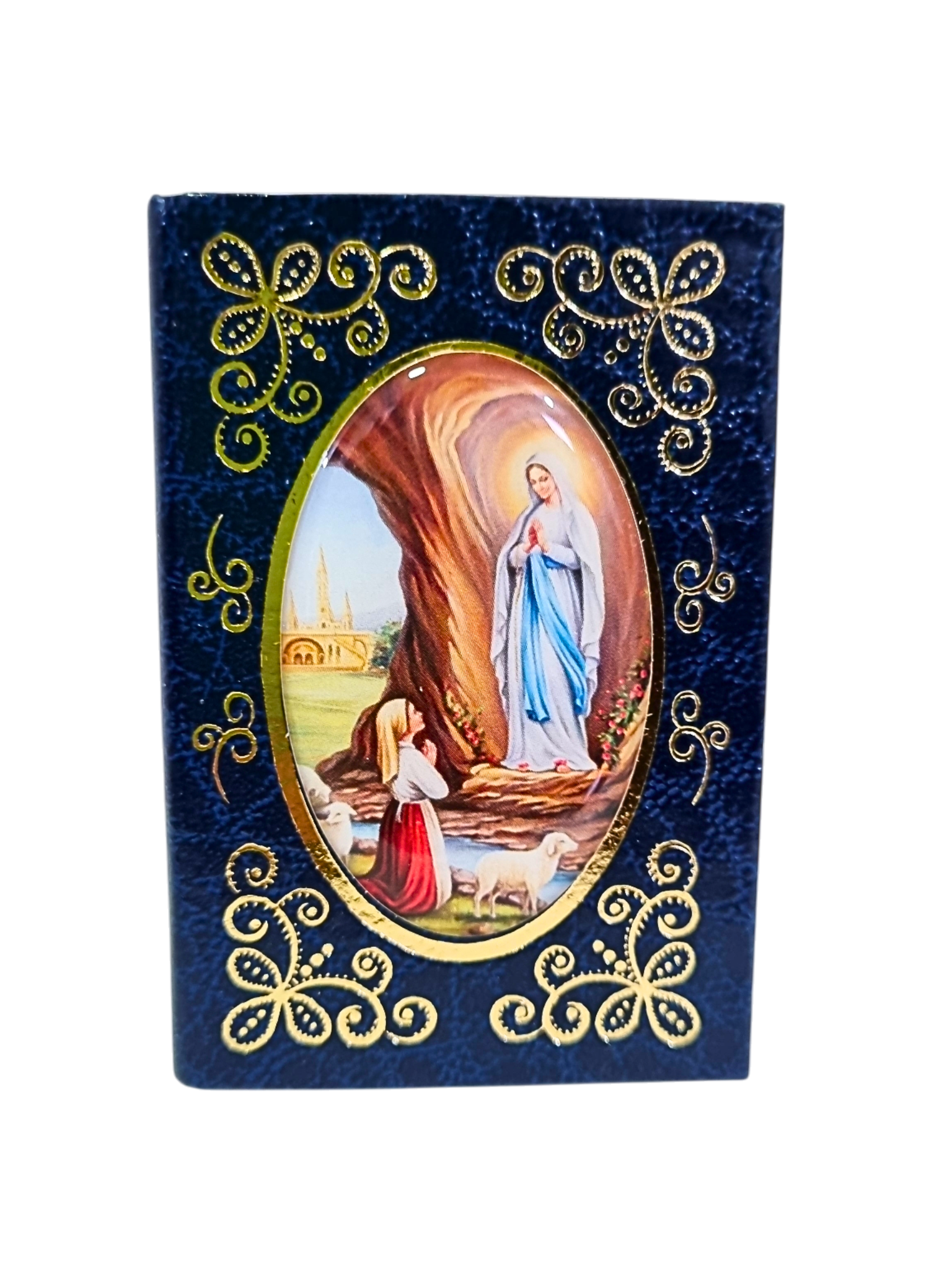 Porta Terço Italiano Nossa Senhora de Lourdes-TerraCotta Arte Sacra