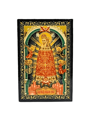 Porta Terço Renascentista Nossa Senhora de Loreto 6 x 9 x 3,5 cm-TerraCotta Arte Sacra