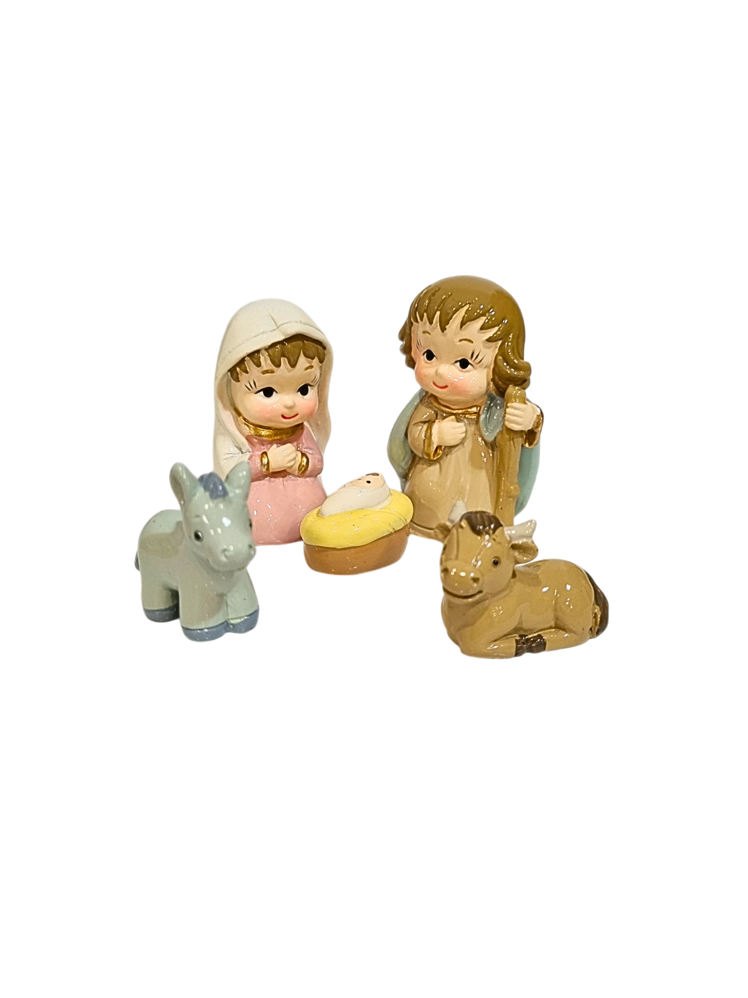 Presépio Infantil Porcelanado 7 Peças 8,5 cm-TerraCotta Arte Sacra