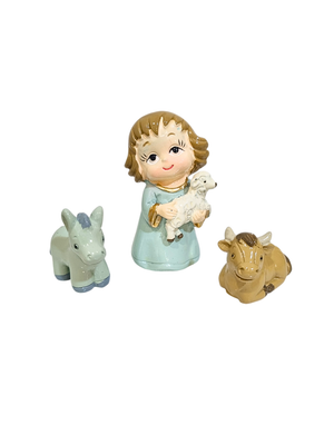 Presépio Infantil Porcelanado 7 Peças 8,5 cm-TerraCotta Arte Sacra