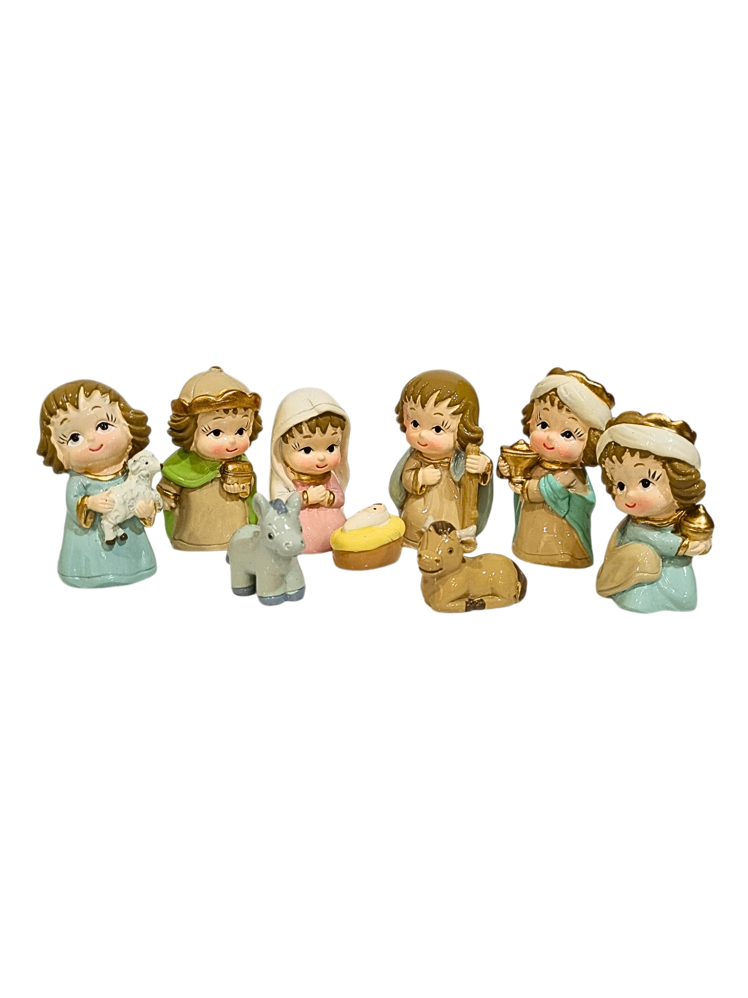 Presépio Infantil Porcelanado 7 Peças 8,5 cm-TerraCotta Arte Sacra