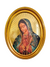 Quadro Italiano Oval com Folhas de Ouro Nossa Senhora de Guadalupe 36,5 x 29cm-TerraCotta Arte Sacra