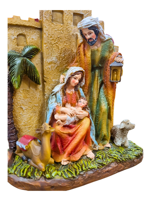 Sagrada Família Cenário com Animais 20 cm-TerraCotta Arte Sacra