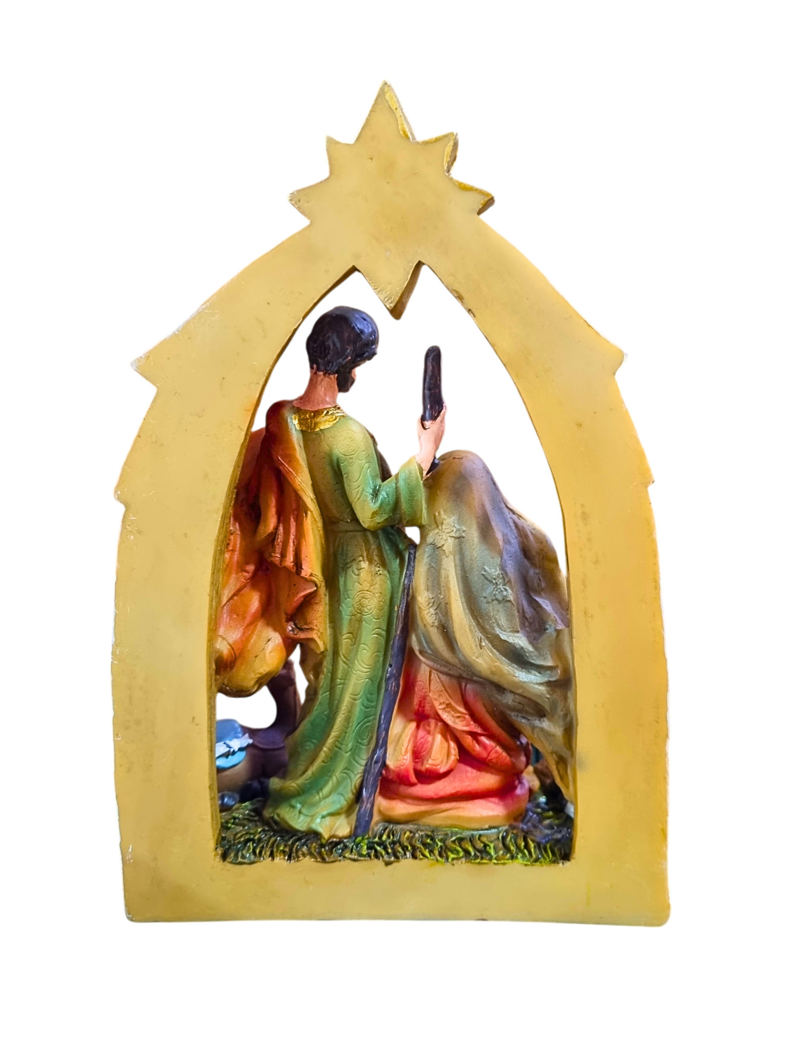 Sagrada Família Cenário com Animais 20cm-TerraCotta Arte Sacra