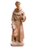 São Francisco com Lobo em Madeira 17,5 cm-TerraCotta Arte Sacra