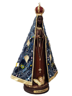 Imagem de Nossa Senhora Aparecida de Resina 40 cm-TerraCotta Arte Sacra