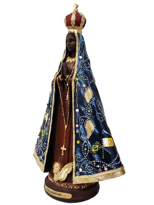 Imagem de Nossa Senhora Aparecida de Resina 40 cm-TerraCotta Arte Sacra