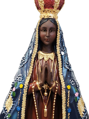 Imagem de Nossa Senhora Aparecida de Resina 40 cm-TerraCotta Arte Sacra