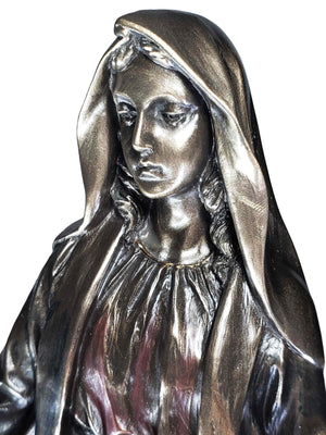 Imagem de Nossa Senhora das Graças com Acabamento em Bronze 25 cm-TerraCotta Arte Sacra