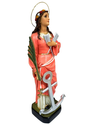 Imagem de Santa Filomena em Pó de Mármore 52 cm-TerraCotta Arte Sacra