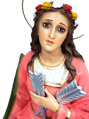 Imagem de Santa Filomena em Pó de Mármore 52 cm-TerraCotta Arte Sacra