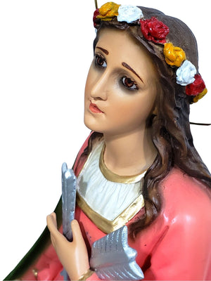 Imagem de Santa Filomena em Pó de Mármore 52 cm-TerraCotta Arte Sacra