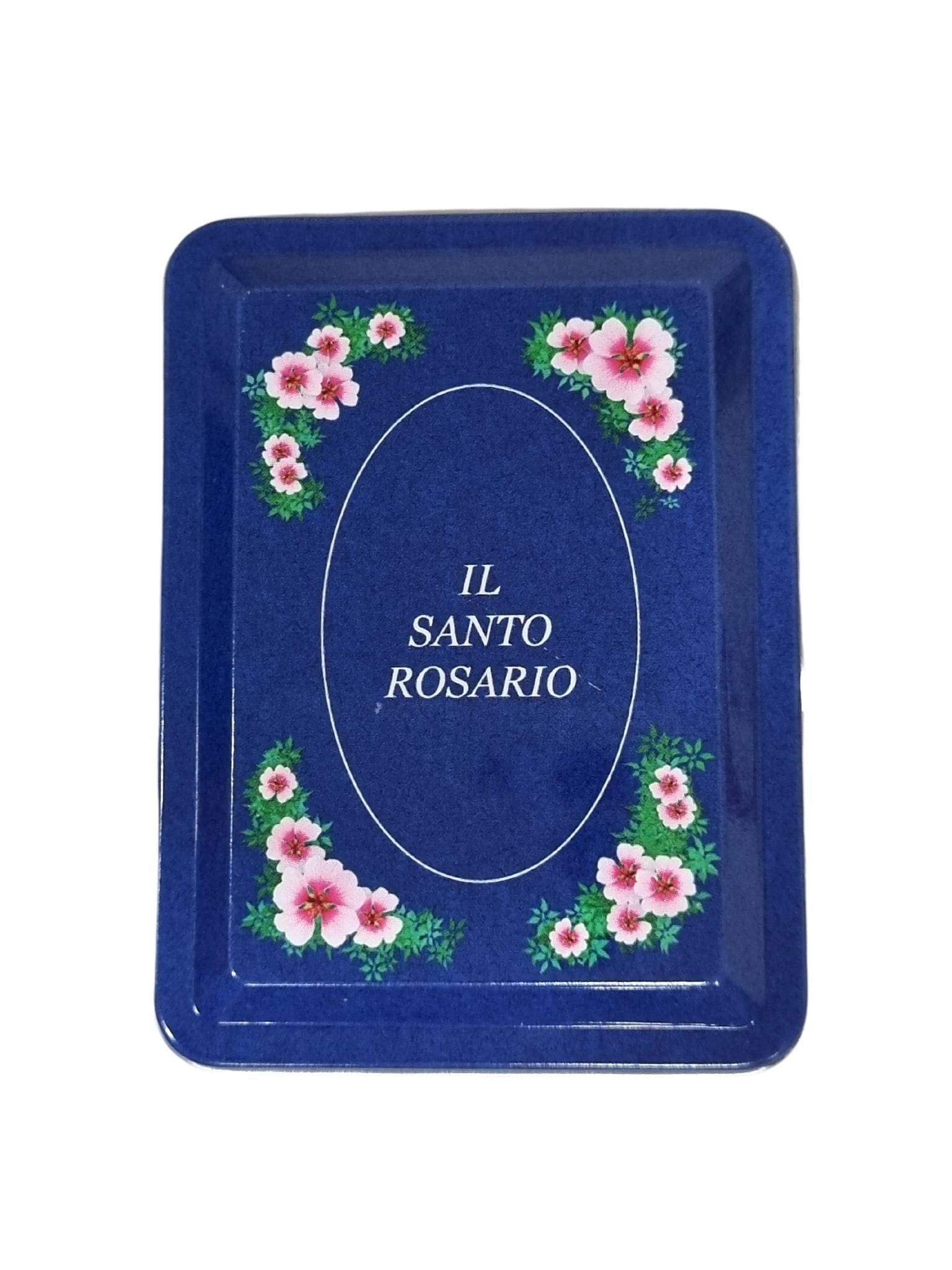 Porta Terço Italiano Azul para Terços de até 7 mm-TerraCotta Arte Sacra