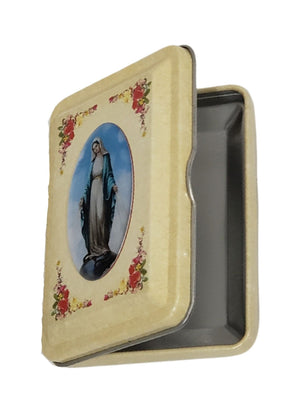 Porta Terço Italiano de Nossa Senhora das Graças Terços de até 7 mm-TerraCotta Arte Sacra